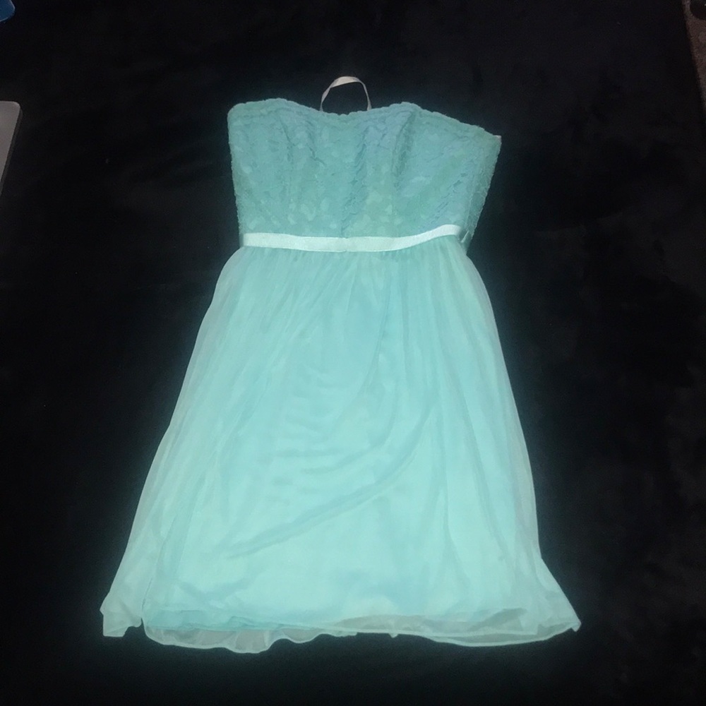Turquoise David’s Bridal Dress
